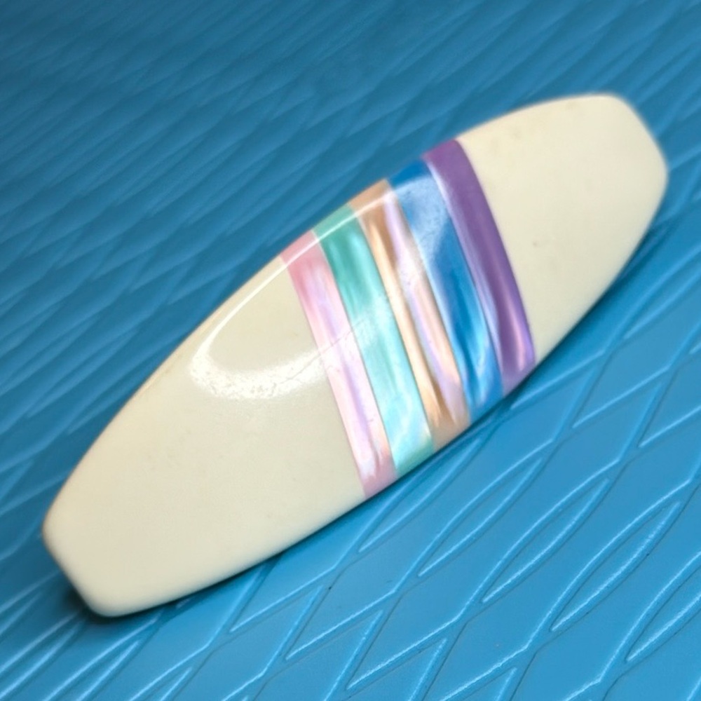 Striped Hair Clip